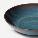GLADELIG Deep plate, blue, 21 cm