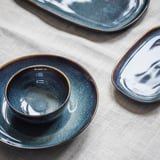 GLADELIG Plate, blue, 12x7 cm