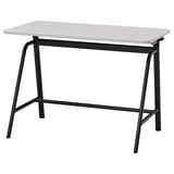 GLADHÖJDEN / NILSERIK Table and sit/stand support, anthracite/grey