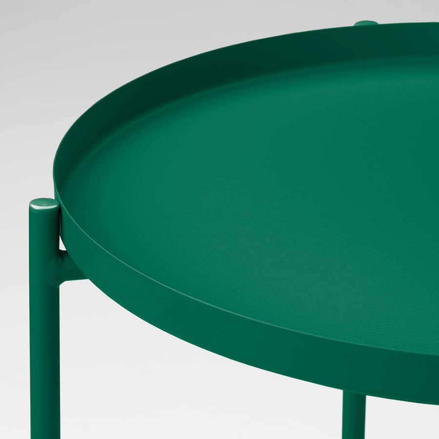 GLADOM Tray table, green, 45x53 cm IKEA