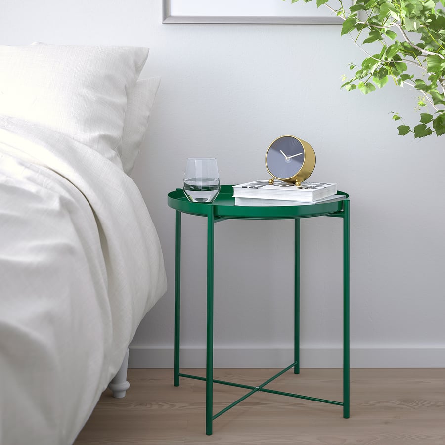 GLADOM Tray table, green, 45x53 cm IKEA