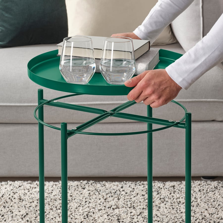 GLADOM Tray table, green, 45x53 cm IKEA