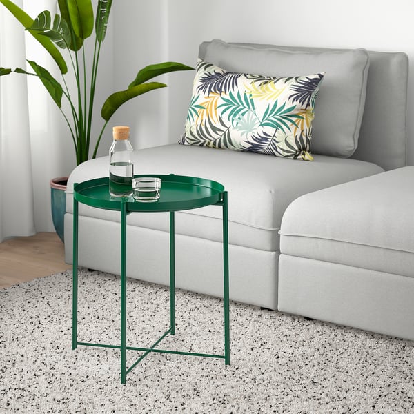 GLADOM Tray table, green, 45x53 cm IKEA