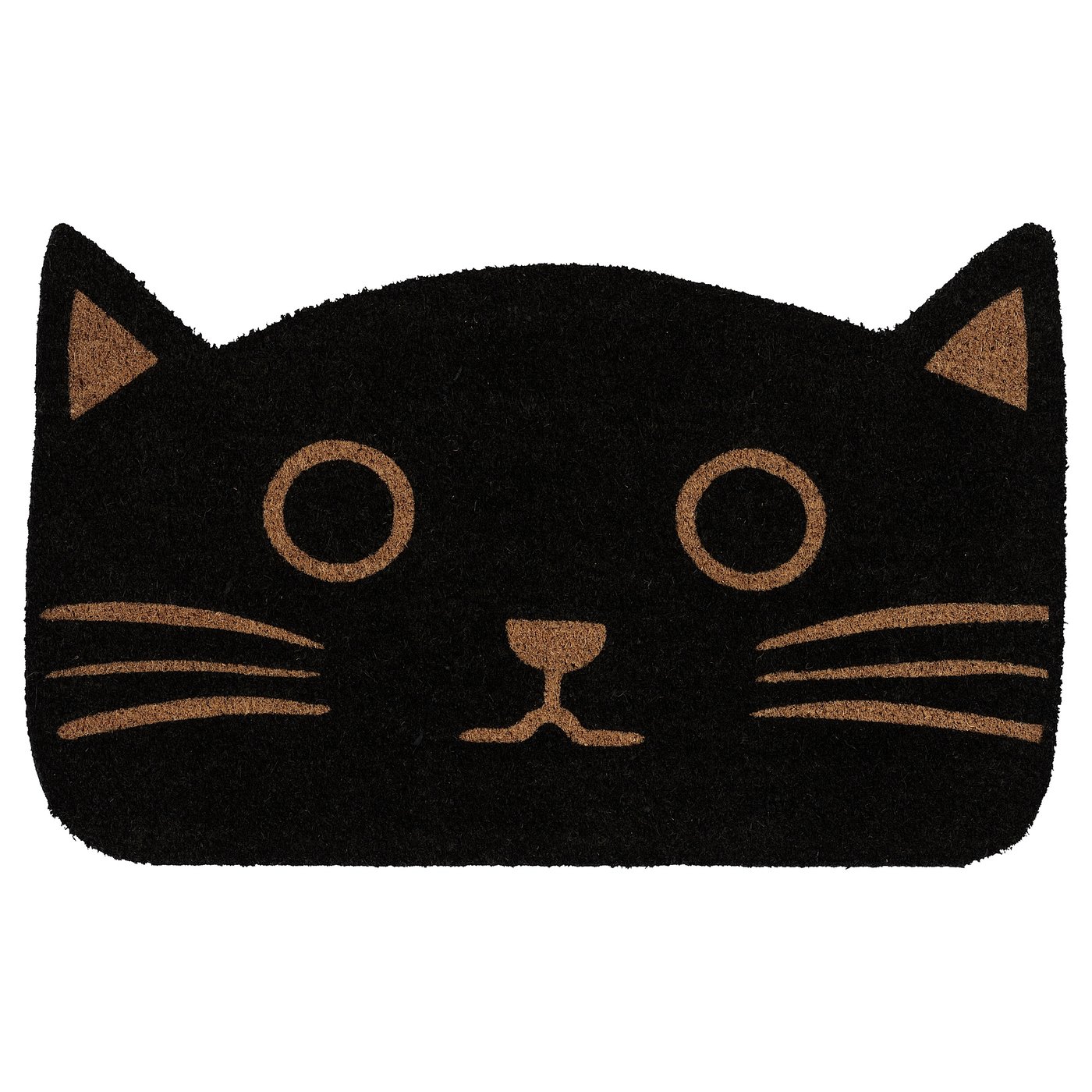 GLEJBJERG door mat, black/cat, 50x80 cm IKEA
