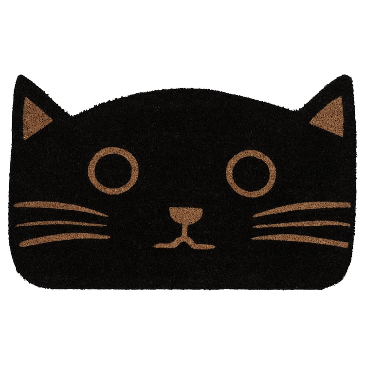 GLEJBJERG door mat, black/cat, 50x80 cm IKEA