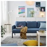 GLOSTAD 3-seat sofa, Knisa medium blue