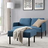 GLOSTAD Footstool, Knisa medium blue