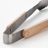 GRILLTIDER 3-piece barbecue tools set, stainless steel/beech