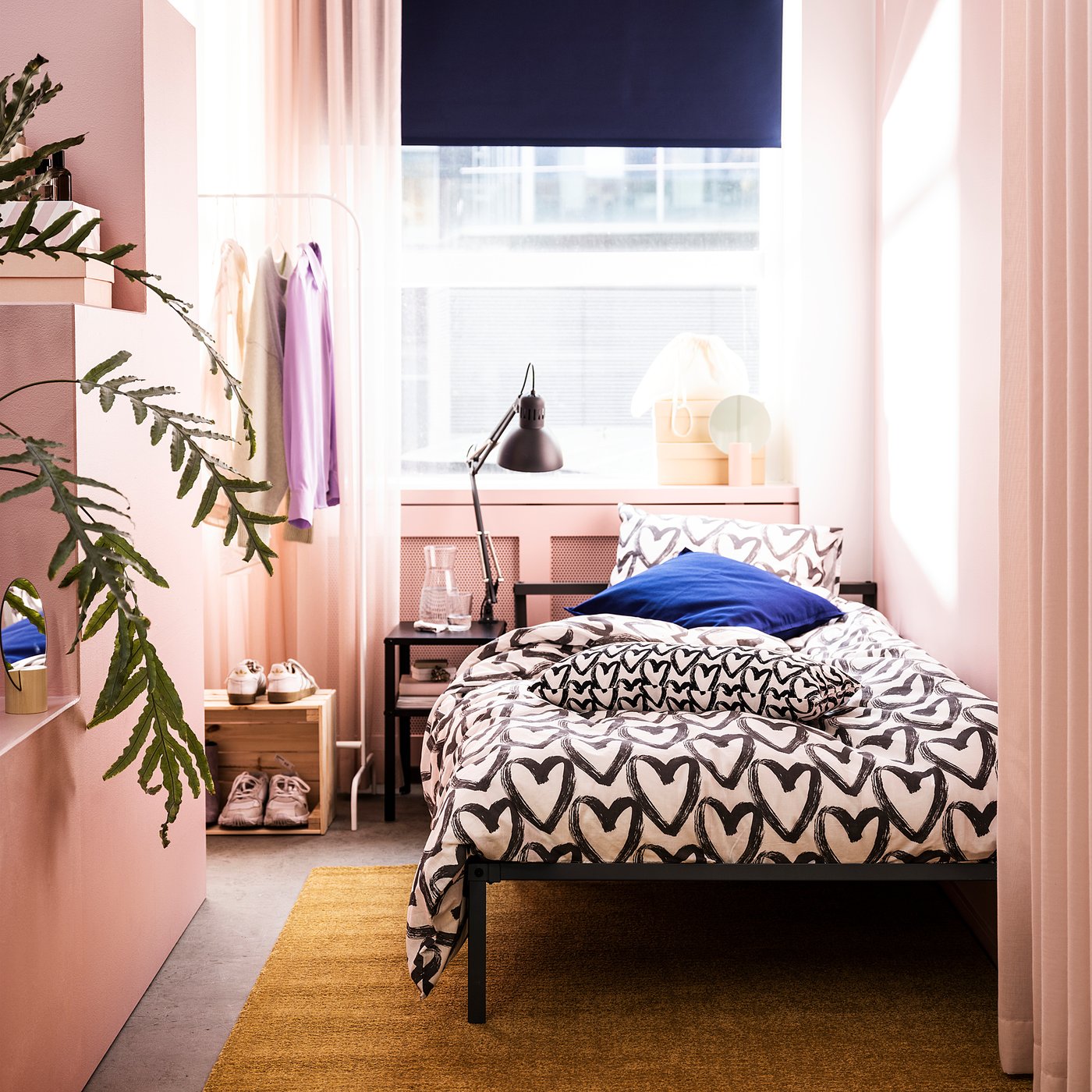 GRIMSBU bed frame, grey, 90x200 cm - IKEA