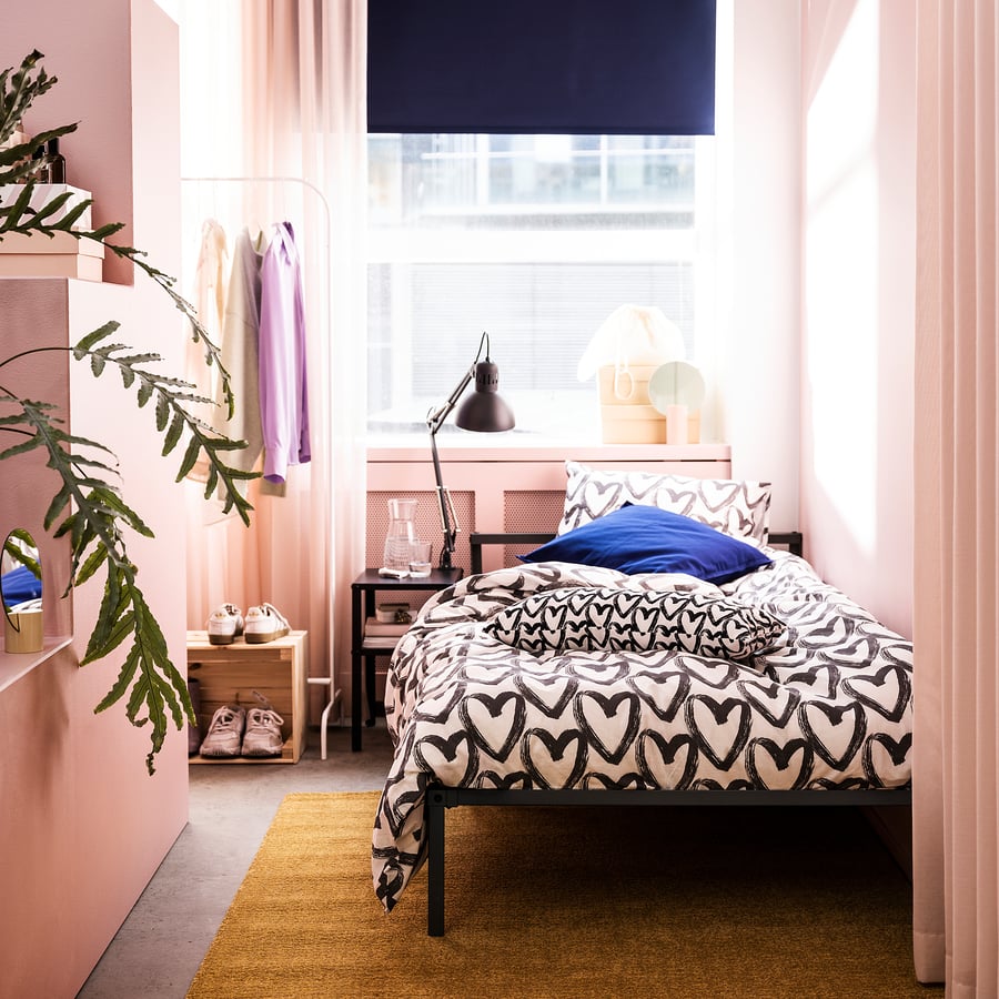 GRIMSBU bed frame, grey, 90x200 cm IKEA