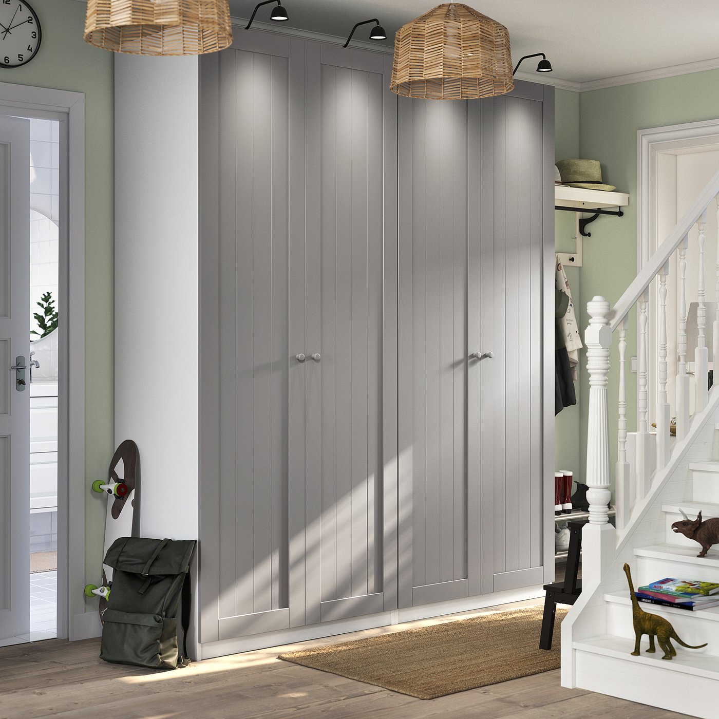 GULLABERG door, grey, 50x229 cm - IKEA