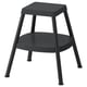 HADDARP Step stool, 4-way black-grey