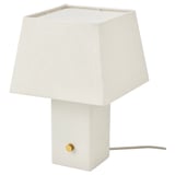HALGATT table lamp, dimmable white/white ceramic, 35 cm from IKEA Singapore