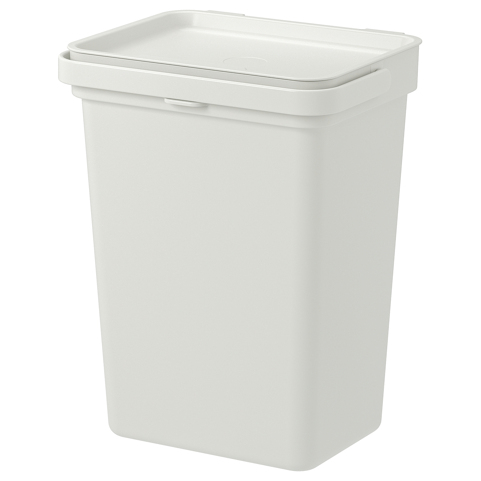 HÅLLBAR Bin with lid light grey IKEA