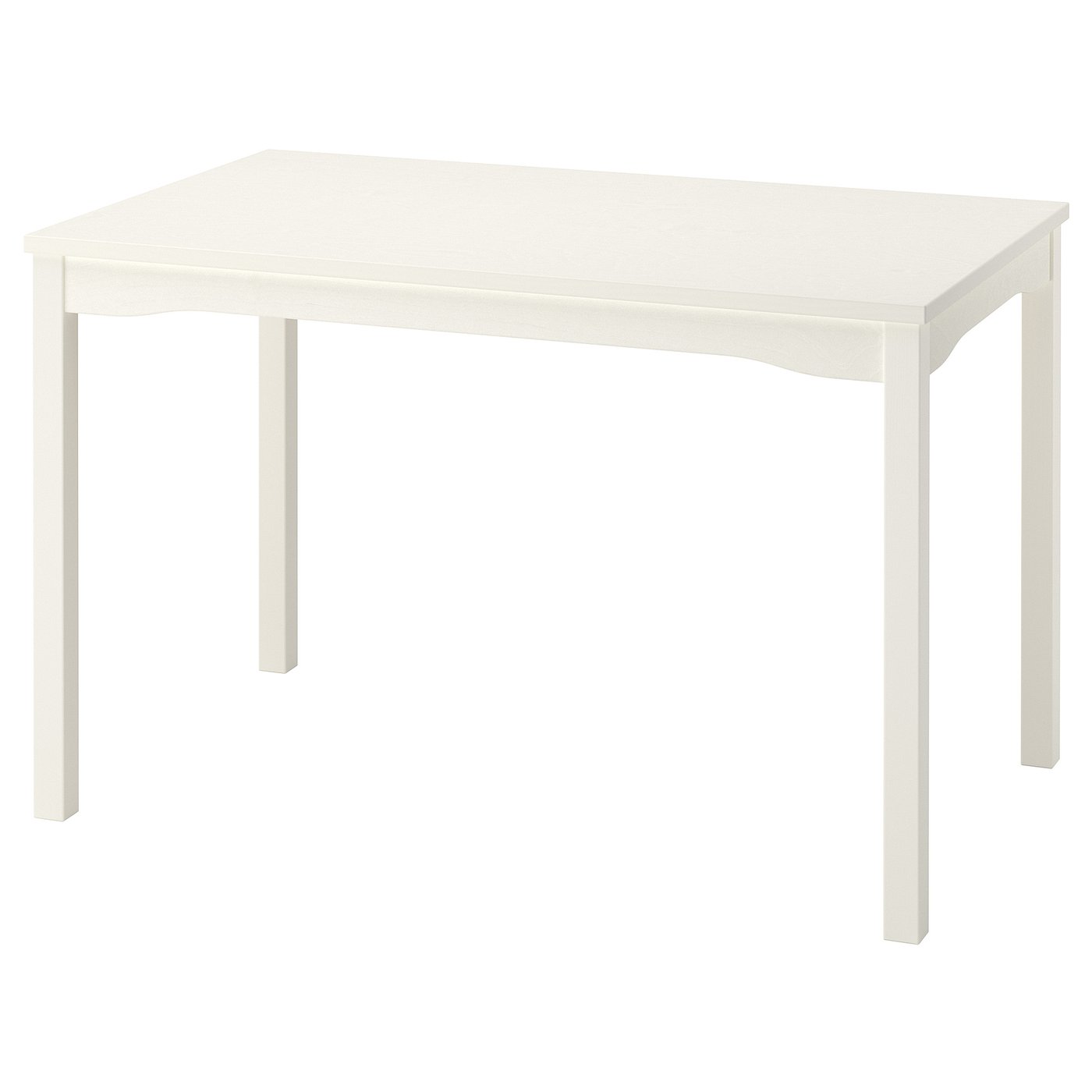 HAUGA table, white/birch veneer, 118x74 cm - IKEA