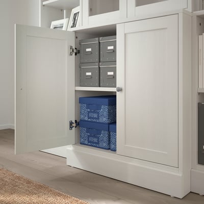 havsta vitrina combinazione ante bianco bookcases opbergcombinatie libreras hvit