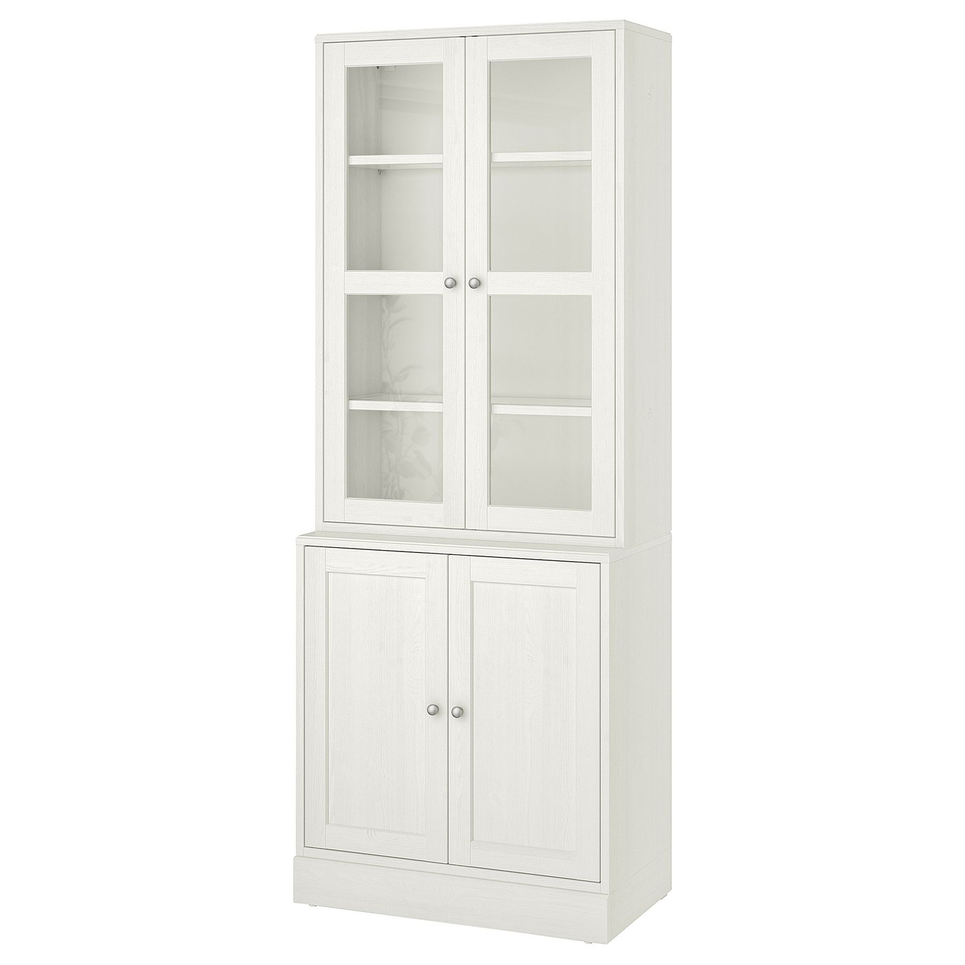 Havsta Storage Combination W Glass Doors White Ikea