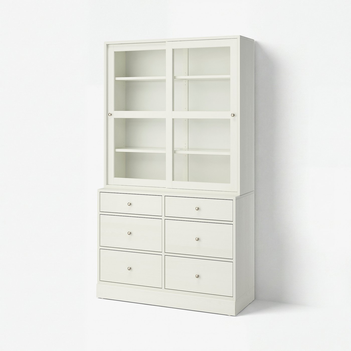 HAVSTA storage combination w glass-doors, white, 121x47x212 cm - IKEA