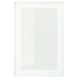 HEJSTA Glass door, white/clear glass, 40x60 cm