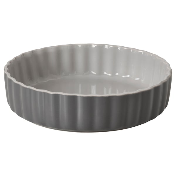 HÖSTKVÄLL Pie dish, grey, 24 cm