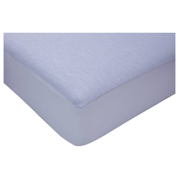 HÖSTVÄDD Fitted sheet, blue, 180x200 cm