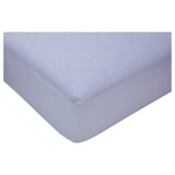 HÖSTVÄDD Fitted sheet, blue, 180x200 cm