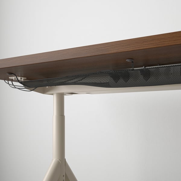 IDÅSEN Desk, brown/beige, 120x70 cm