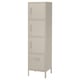 IDÅSEN High cabinet with drawer and doors, beige, 45x172 cm
