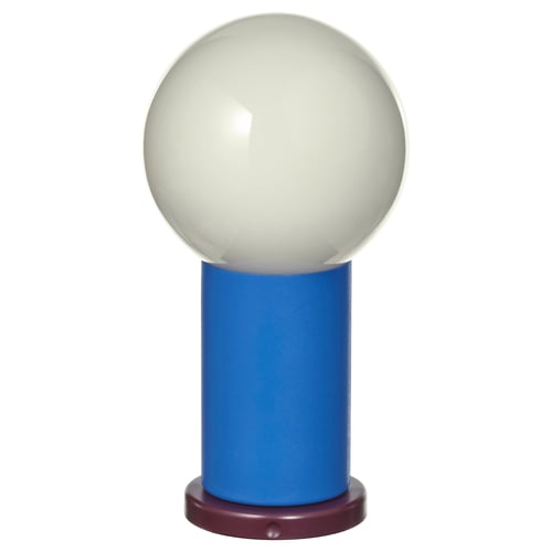 IKEA PS 2026 LED portable lamp, battery-operated dimmable/blue light yellow, 22 cm