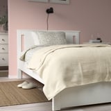 INDIRA Bedspread, natural/unbleached cotton, 230x250 cm
