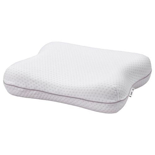 ISRANUNKEL pillow: white, ergonomic, butterfly-shaped memory foam.
