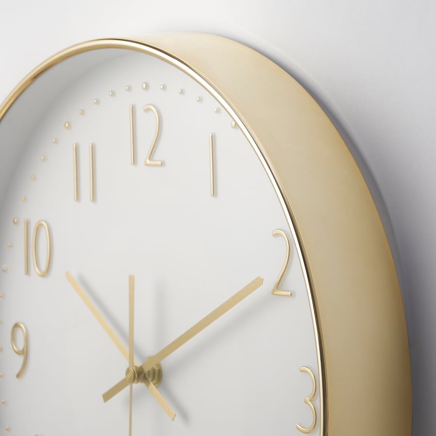 JÄNKIG wall clock, goldcolour, 30 cm IKEA
