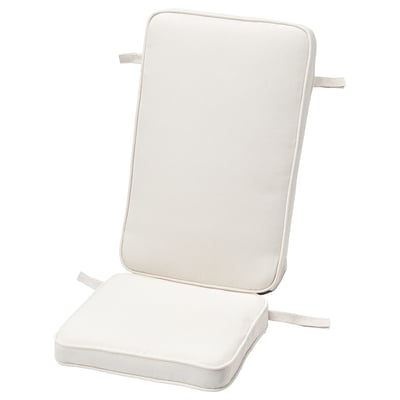 JÄRPÖN Cover for seat/back cushion, outdoor white, 116x45 cm