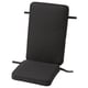 Option: JÄRPÖN/DUVHOLMEN Seat/back cushion, outdoor, anthracite, 116x45 cm