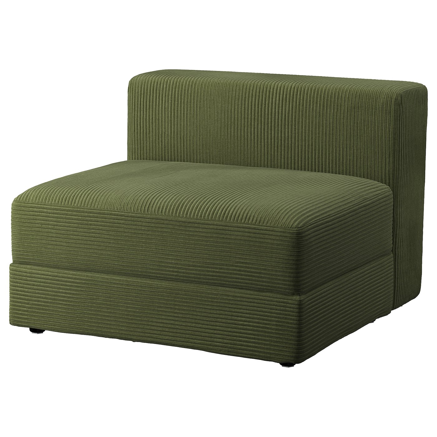 JÄTTEBO 1,5-seat module with storage, Samsala dark yellow-green - IKEA