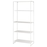 JOSTEIN Shelving unit, in/outdoor/metal white, 81x40x180 cm