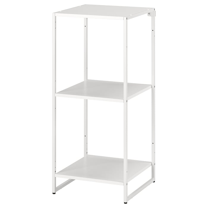 JOSTEIN shelving unit, in/outdoor/metal white, 41x40x90 cm IKEA