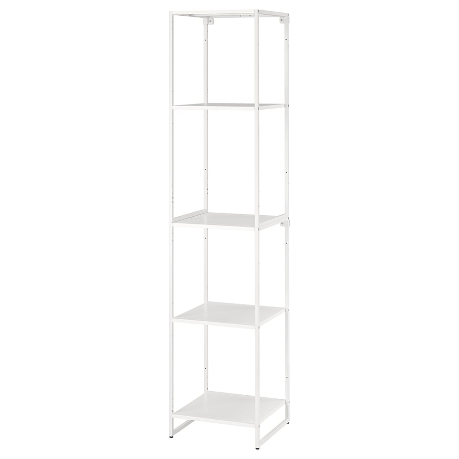 JOSTEIN shelving unit, in/outdoor/metal white, 41x40x180 cm IKEA