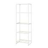 JOSTEIN Shelving unit, in/outdoor/wire white, 61x40x180 cm