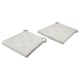 Option: JUSTINA Chair pad, natural, 42/35x40x4 cm