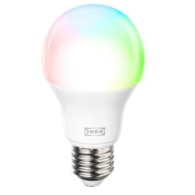 KAJPLATS LED bulb E27 1055 lumen, smart colour and white spectrum/globe opal white