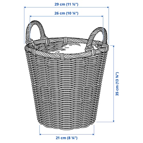 Illustration with measurements for the product: KAKTUSFIKON.