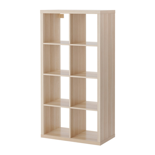 KALLAX Shelving unit white stained oak effect IKEA