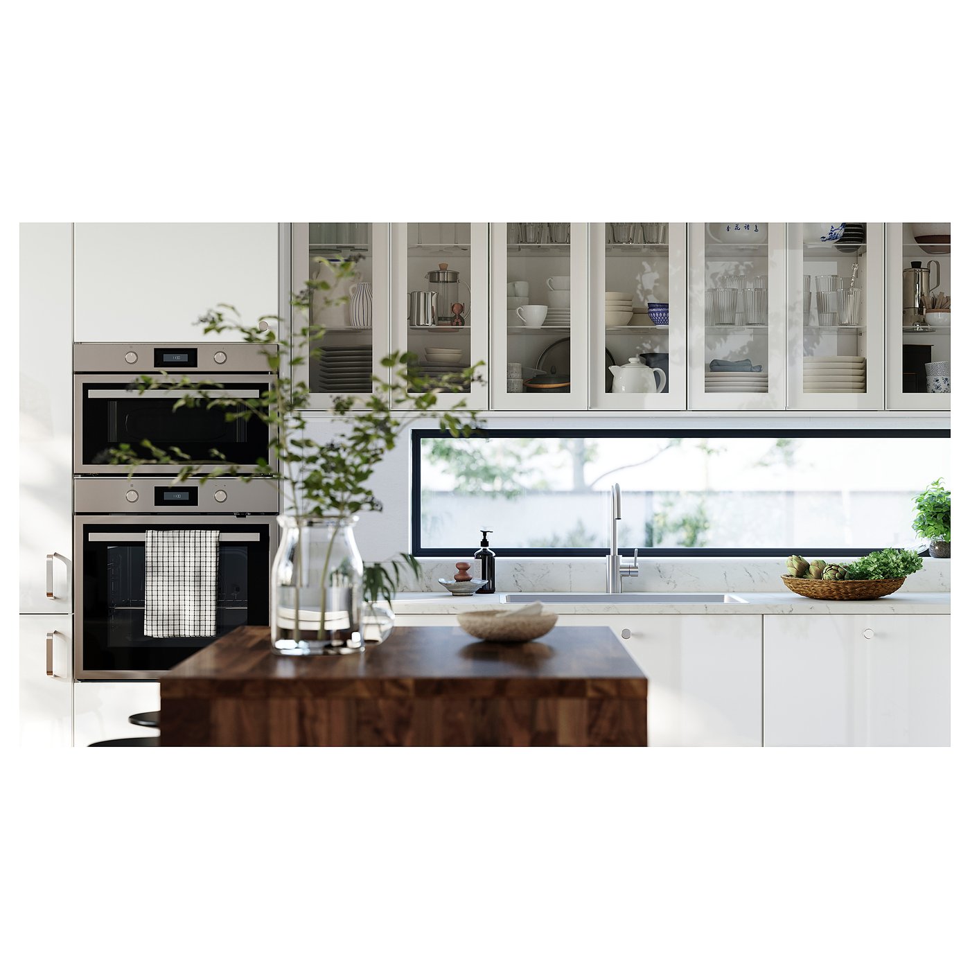 KARLBY worktop, walnut/veneer, 186x3.8 cm - IKEA