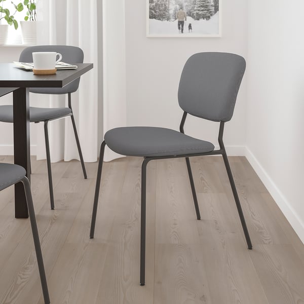 Karljan Chair Dark Grey Kabusa Dark Grey Ikea
