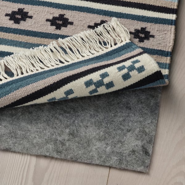 KATTRUP Rug, flatwoven handmade, blue IKEA