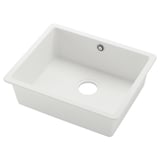 KILSVIKEN Inset sink, 1 bowl, white/quartz composite, 56x46 cm