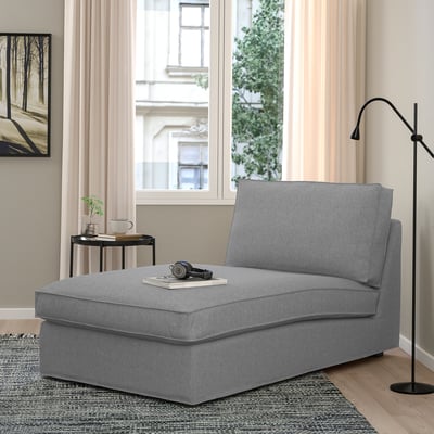 KIVIK Chaise longue, Tibbleby beige/grey