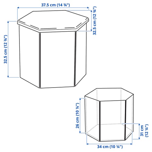 KJUGE Pouffe with storage, Vissle deep green
