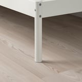 KLEPPSTAD Bed frame, white/Vissle beige, 150x200 cm